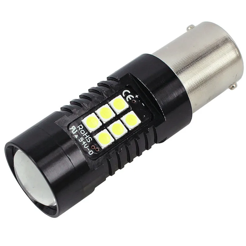 HAMBODER Автомобильные фары 2 шт светодиодный 6500 K S25 3030 21 SMD белый 9 V-36 V 1156 DC Turn сигнальная лампа челнока 19A10