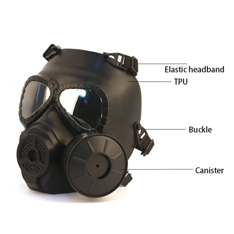 Тактические Маски для головы, смоляные противотуманные вееры для всего лица, для Wargame, страйкбол, пейнтбол, манекен, противогаз с вентилятором для косплея, защита