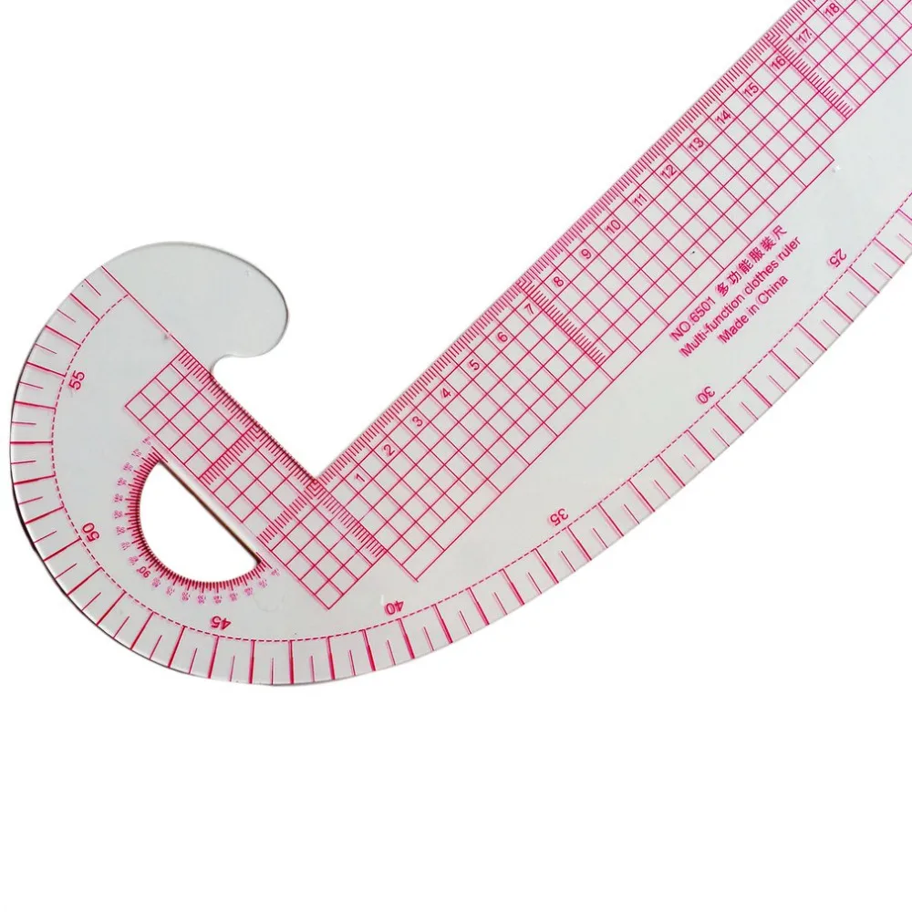 Многофункциональная 6501 пластиковая французская кривая швейная линейка измеряет линейка портного изготовления одежды 360 градусов изгиб линейки