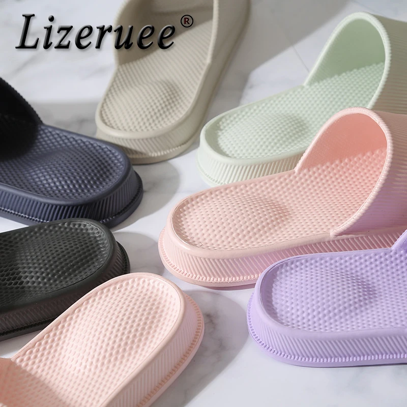 

Lizeruee Women's Slippers Woman Shoes Non-slip Slipper Men Slides Loves Indoor Home Summer Flip Flops Fluffy Sandals zapatos muj