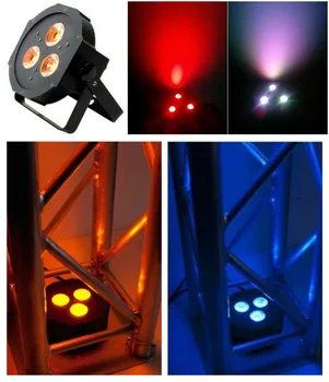 

20pcs/lot, Party Light Slim Par led 3x12W RGBA/W Quad 4in1 Flat par36 DJ bar led light dmx wedding lighting equipment