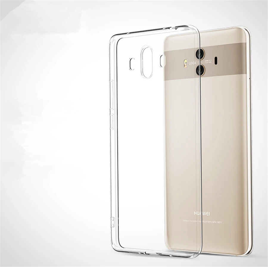 Чехол для Huawei P10 P20 30 роскошный мягкий силиконовый прозрачный чехол с покрытием