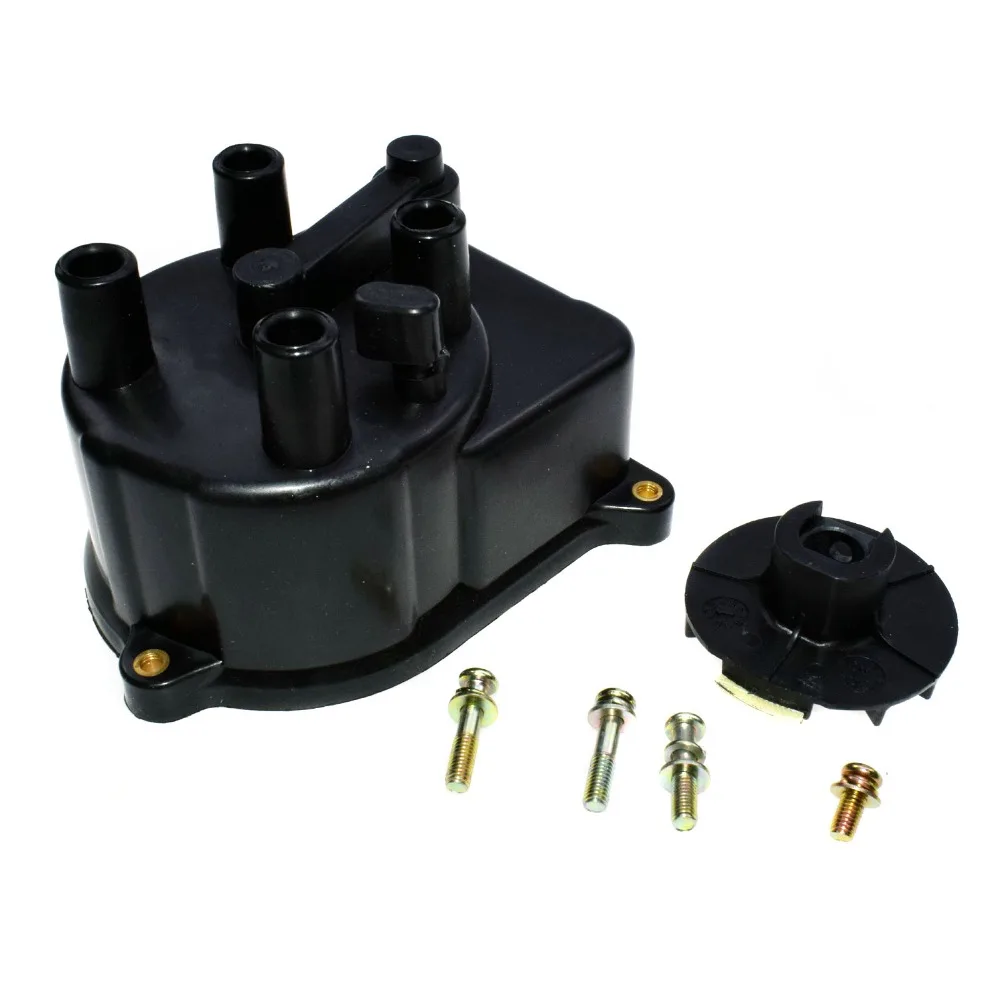 Distributor Cap and Rator Set For Acura Integra Honda Accord Civic CR-V OEM# 30103P08003 & 30103-P08-003 & 30102-P54-006