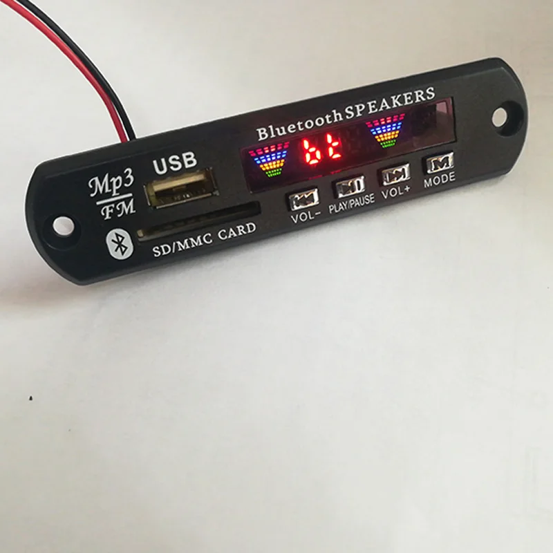 Беспроводной Bluetooth 12 В 5 в микро usb микрофон 3 мм AUX Наушники APE FLAC MP3 WMA декодер плата