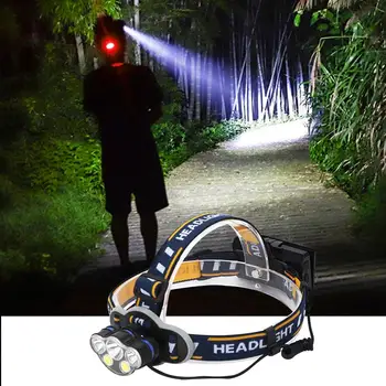 

4 Types Strong Light Fishing Head Lamp LED+COB Outdoor Waterproof Flashlight Headlamp Camping Headlight
