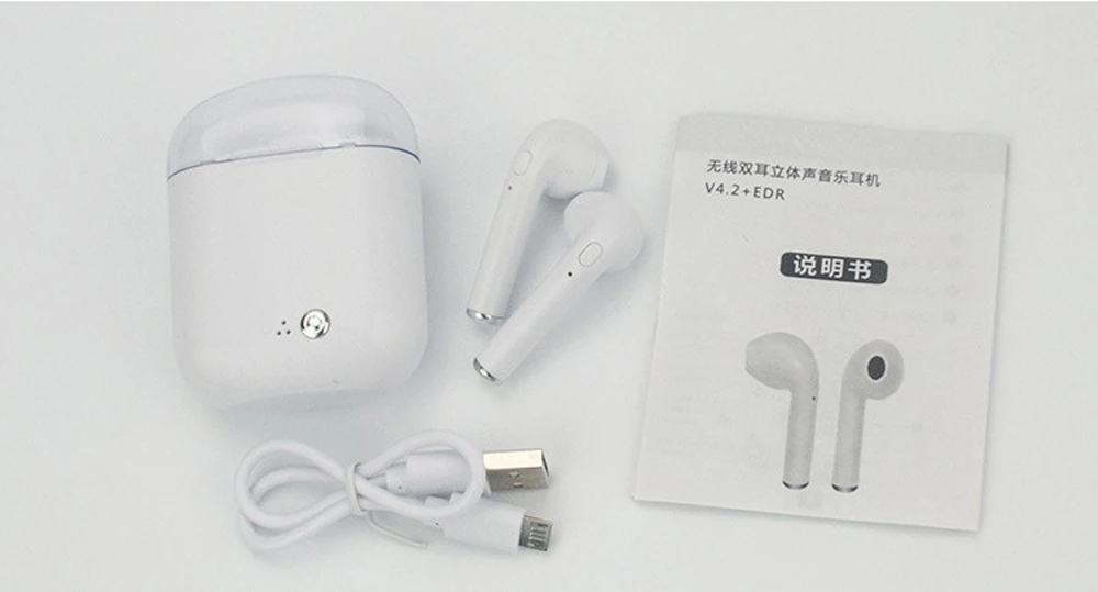 Genuine i7s TWS Wireless Earphones V4.2 Bluetooth Bass Headsets With Microphone Charging Case For Xiaomi Samsung iPhone Meizu PC (14)