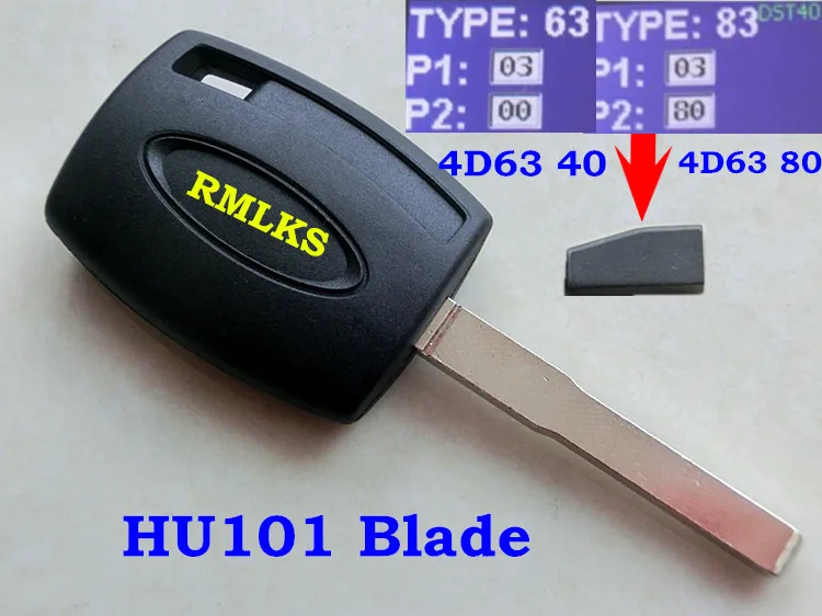 RMLKS 5pcs lot New Uncut Replacement 4D63 ID83 Transponder Chip Key 