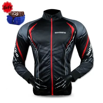 

Men Fishing Clothing Sets Breathable Sunproof UV Protection Outdoor Sports Quick Dry Fishing Jacket with Free Gift Towel