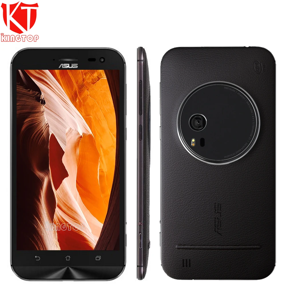 

Unlocked Original ASUS ZenFone Zoom ZX551ML Mobile Phone 5.5 inch 4GB 64GB Intel Atom Z3580 2.3GHz Camera 13MP 4G Leather Phones