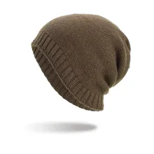 Женская мужская шапка теплая мешковатая вязанная крючком зимняя шапка s Шерсть Вязаные Лыжные детская Шапка-бини шапки Cycing альпинизм, лыжи#2s24