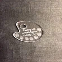 Персональный акриловый брелок художника, лазерная резка брелки, Пользовательский ярлык. маляр день рождения