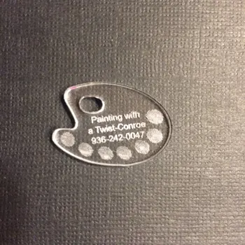 

Personalized Acrylic painter Keychain,Laser Cut key chains,custom label.Painter birthday