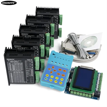 

Upgraded 5 Axis CNC Kit Standard Board & EMA2-050D42 Microstep Drivers