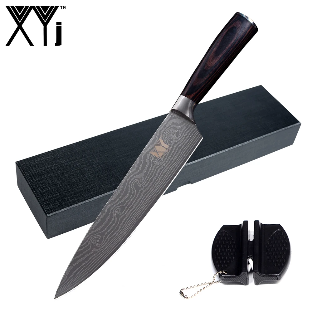 XYj 8 inch Stainless Steel Knife Mini Knife Sharpener Kitchen Tool