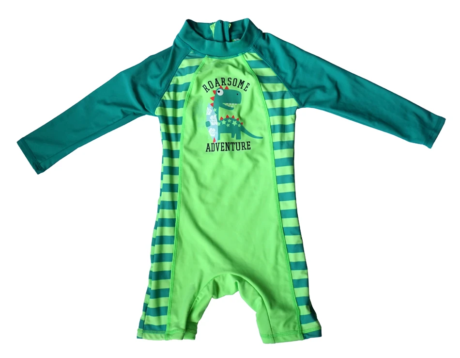 BONVERANO Baby Infant Boys UPF 50 Sun Protection L//S One Piece Zip Sunsuit