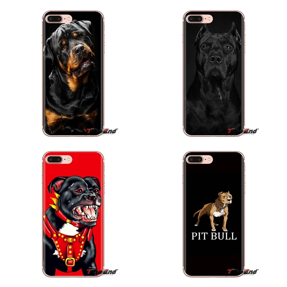 Pit Bull Dog Pitbull Puppy Animal Transparent TPU Case For Samsung Galaxy J1 J2 J3 J4 J5 J6 J7 J8 Plus 2018 Prime 2015 2016 2017 |