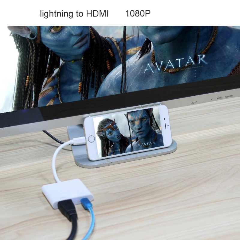 Lightning Digital AV Adapter Lightning to HDMI 1080P AV Conversion Connector with Lightning Charging Port for iPhone iPad EY01 Lightning Digital AV Adapter Lightning to HDMI 1080P AV Conversion Connector with Lightning Charging Port for iPhone iPad EY01
