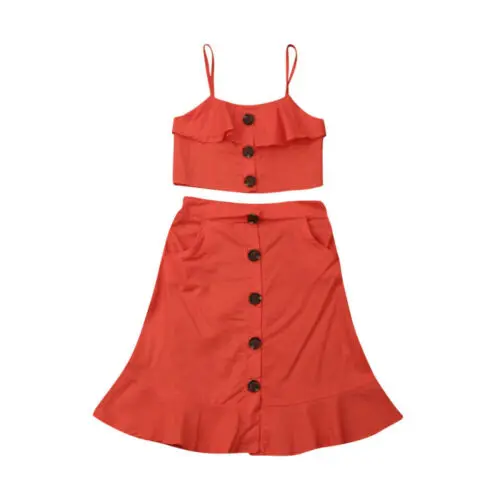 PUDCOCO/Детский жилет на бретельках для маленьких девочек; топы; футболка; платье; комплект из 2 предметов; верхняя одежда;