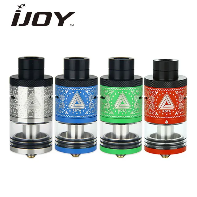 Оригинал ijoy безграничные rdta плюс емкость 6.3 мл емкость модернизированный 2 пост палуба безграничные плюс rdta форсунки воздуха, регулируемое ij01