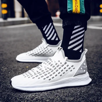 

Four Seasons Knit Sports Shoes Men's Shoes Breathable Running Shoes