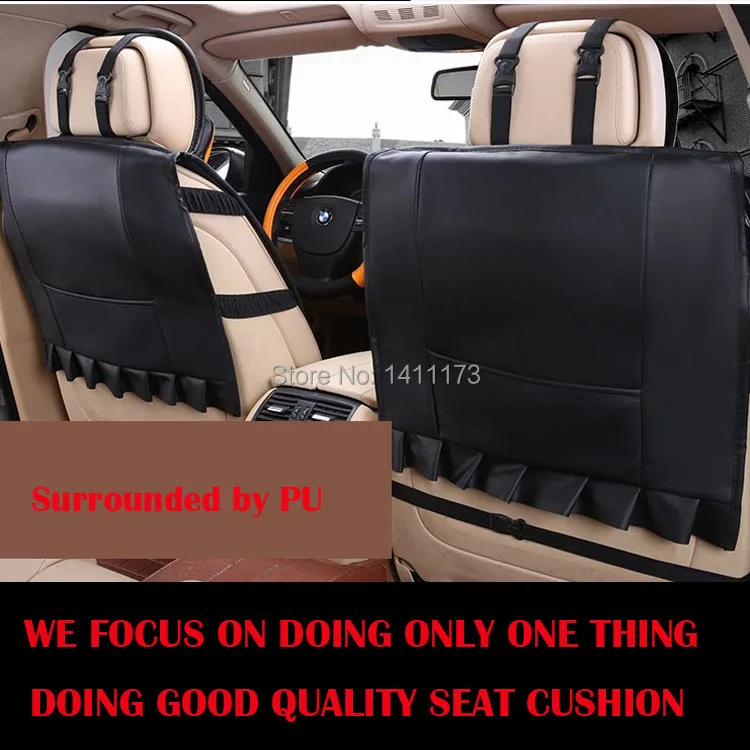 Классические наборы подушек для автомобильных сидений 5 видов цветов Чехлы для автомобильных сидений из искусственной кожи для всех сезонов экологичный дизайн универсальные 5 сидений 6 шт./партия