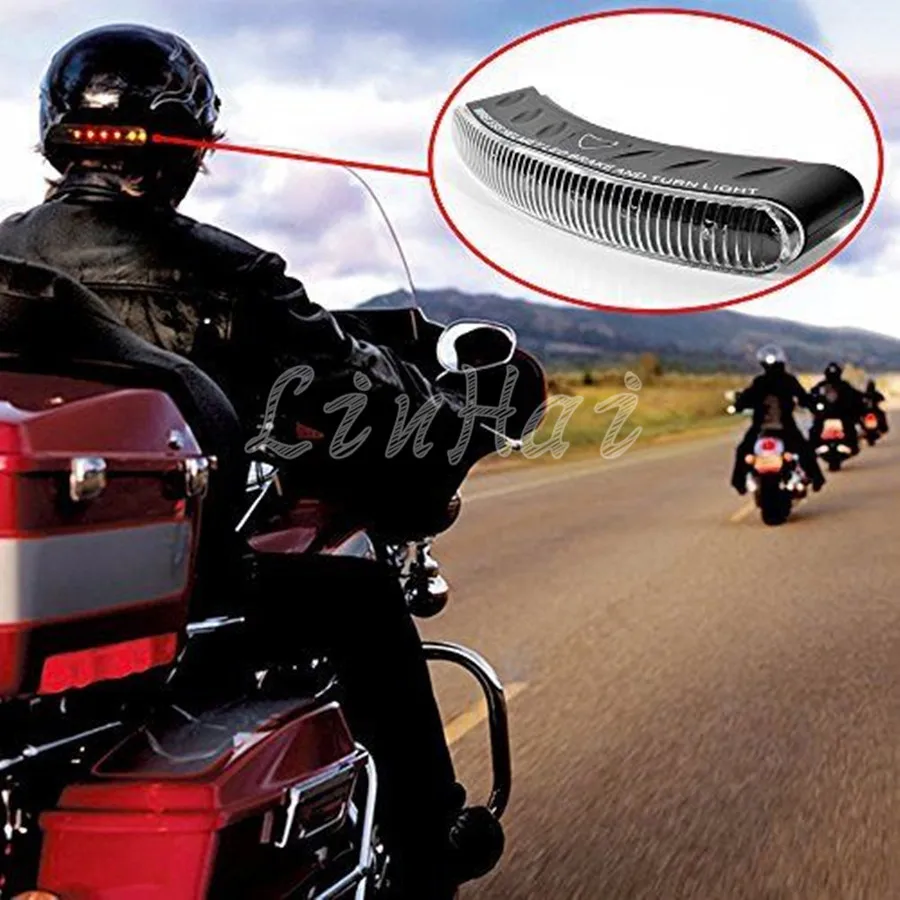 12V LED Motorcycle Wireless Helmet Stop Brake Light LED WithTurn Signal