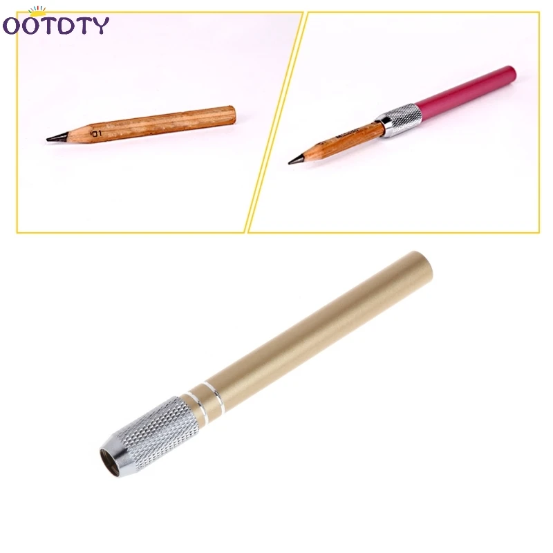 Colored Adjustable Pencil Extender Lengthener Holder Art Drawing Hobby