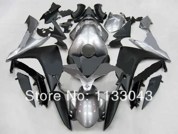 

100%NEW Compression fairing kit for Yamaha YZF R1 07 08 YZF-R1 07-08 YZF1000 R1 07 08 YZF R1 2007 2008 fairings silver black