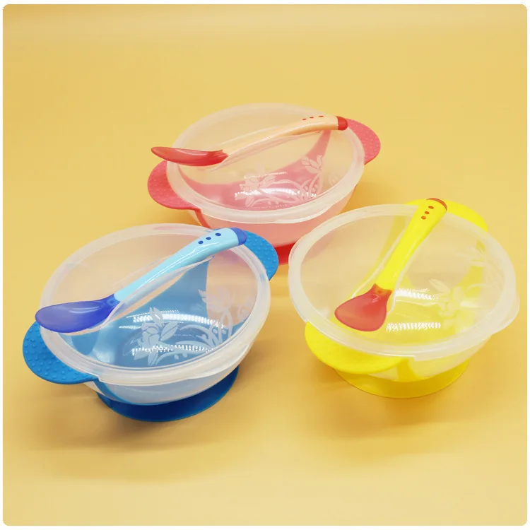 Buy 3Pcs/set Baby Tableware Dinnerware Suction Bowl