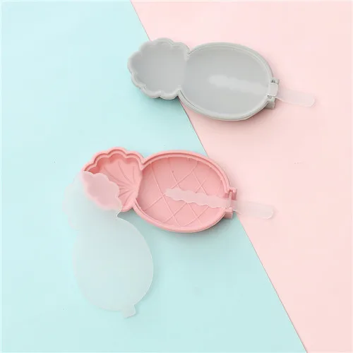 Pink 2 Тип крышки кухонный инструмент из силикона шаблон животных фрукты форма для изготовления мороженого Diy Кухня домашняя ручная работа эскимо формы в виде снежинок - Цвет: Pink 2