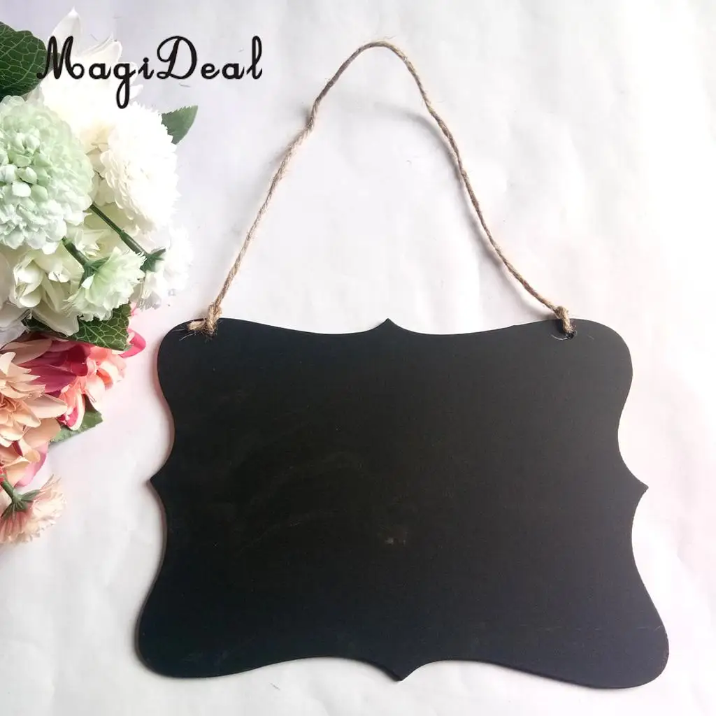 MagiDeal Sleeping Baby and Noisy Dog Hanging Chalkboard Nursery Door Wooden Sign