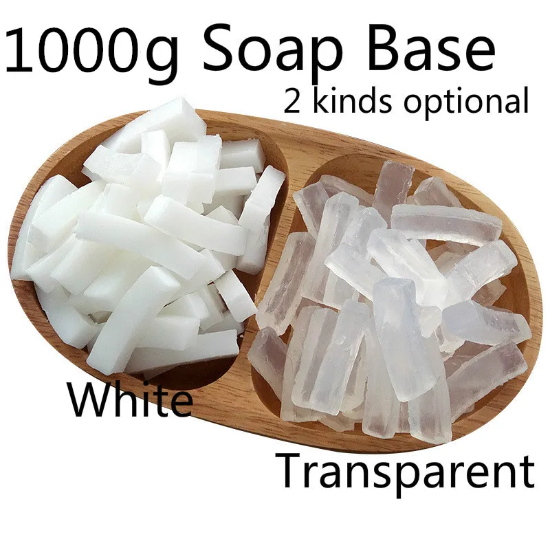 1000 г белая мыльная основа, прозрачная мыльная основа DIY, мыло ручной работы для мытья рук или одежды