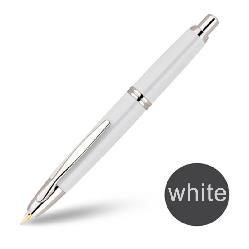 Пилот ручка Ограниченная серия 18 K золотая ручка офисная пишущая деловая Мужская Подарочная FC-1500R F острый M наконечник - Цвет: Белый