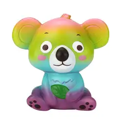 Радуга Цвет стильная футболка с изображением персонажей видеоигр Kawaii коала мягкий медленно нарастающее при сжатии милые плюшевые игрушки