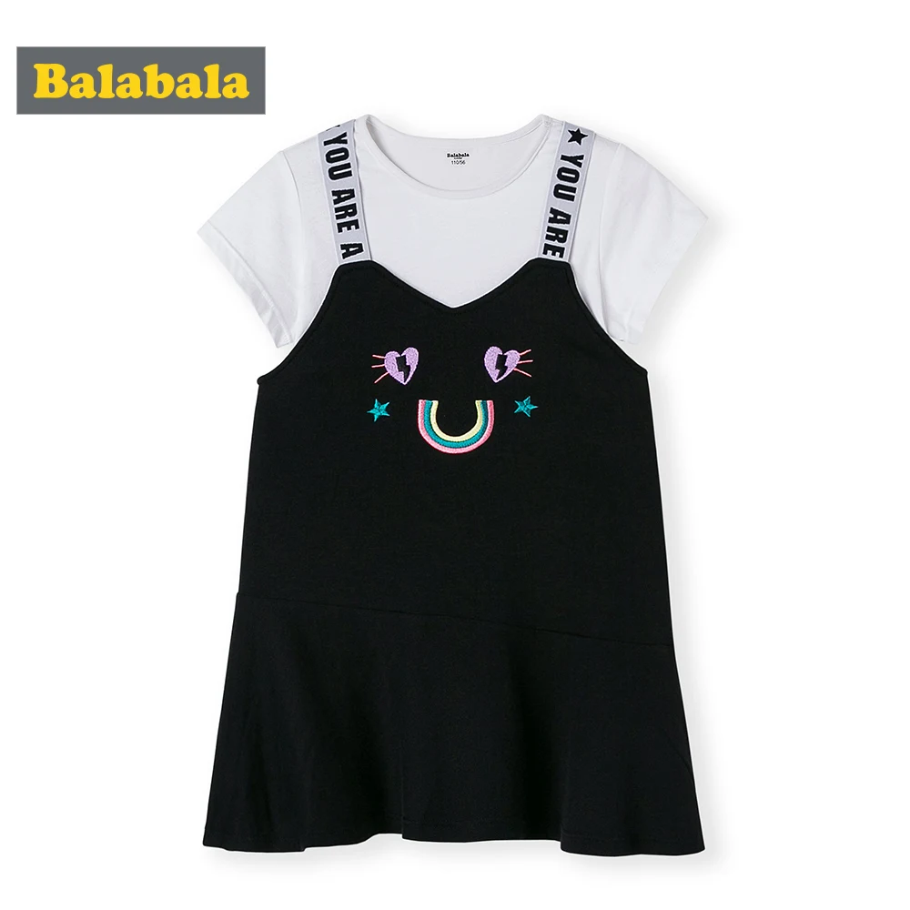 

BalabalaBaby Girl Clothes Fashion Cartoon Girls Summer Set Clothes Baby Suits Kids T Shirt +Pants Children Clothing Set