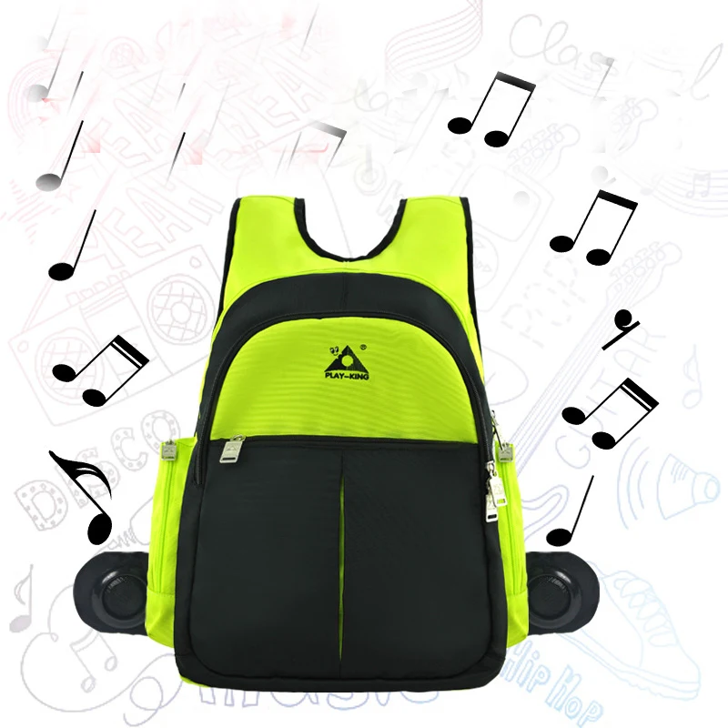 Портативный музыкальный рюкзак для девочек-подростков, музыкальный мальчик, дорожные школьные сумки для ноутбука, рюкзаки со звуковым динамиком для спорта на открытом воздухе