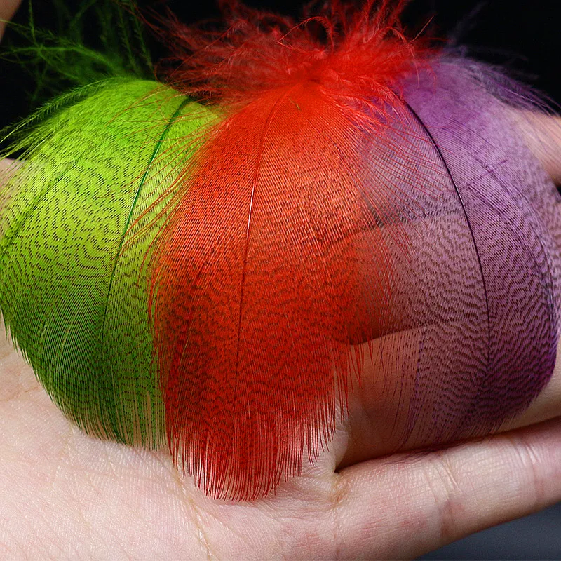 10 colors new spots and pitting CDC feather wild goose hackle feathers fly fishing tying materials For tying Nymph Insect Bait