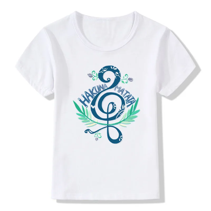 

2019 Children Kids Print HAKUNA MATATA Funny T-shirt O-Neck Short Sleeve Summer Boy&Girl Lion Casual Top Tee Baby T Shirt HKP757