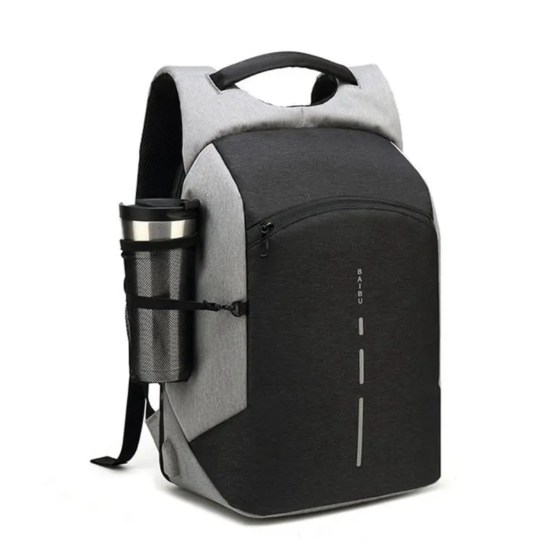 

2018 Men Multifunction Backpack Anti-theft Waterproof Design Laptop Backpack Student Boy School Bags For Teenagers Travel Bag