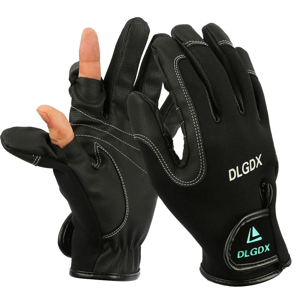 New Man Outdoor Winter Fly Fishing Glove Waterproof Finger Glove for Ice Fishing And Surfcasting ...