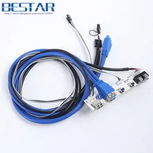 ПК Случай Компьютера PCB Передняя Панель USB 3.0 + USB 2.0 + AV + кнопка Питания + Кнопка Сброса Порт кабель