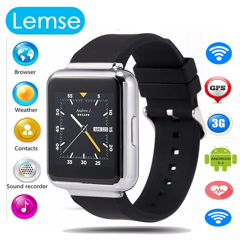 2016 New Q1 3G font b smart b font font b watch b font phone MTK6580