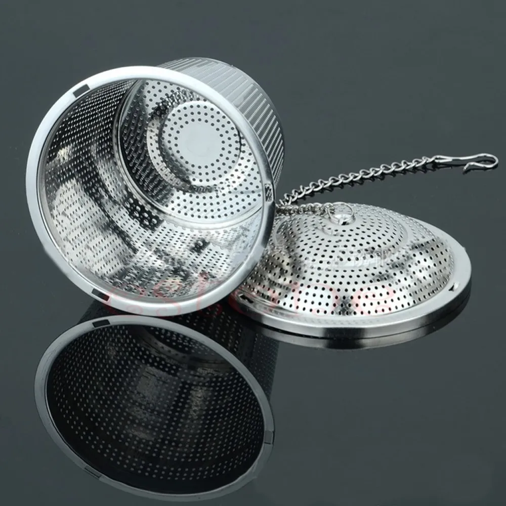 

1PC Practical Tea Ball Strainer Mesh Infuser Filter 304 Stainless Steel Herbal New