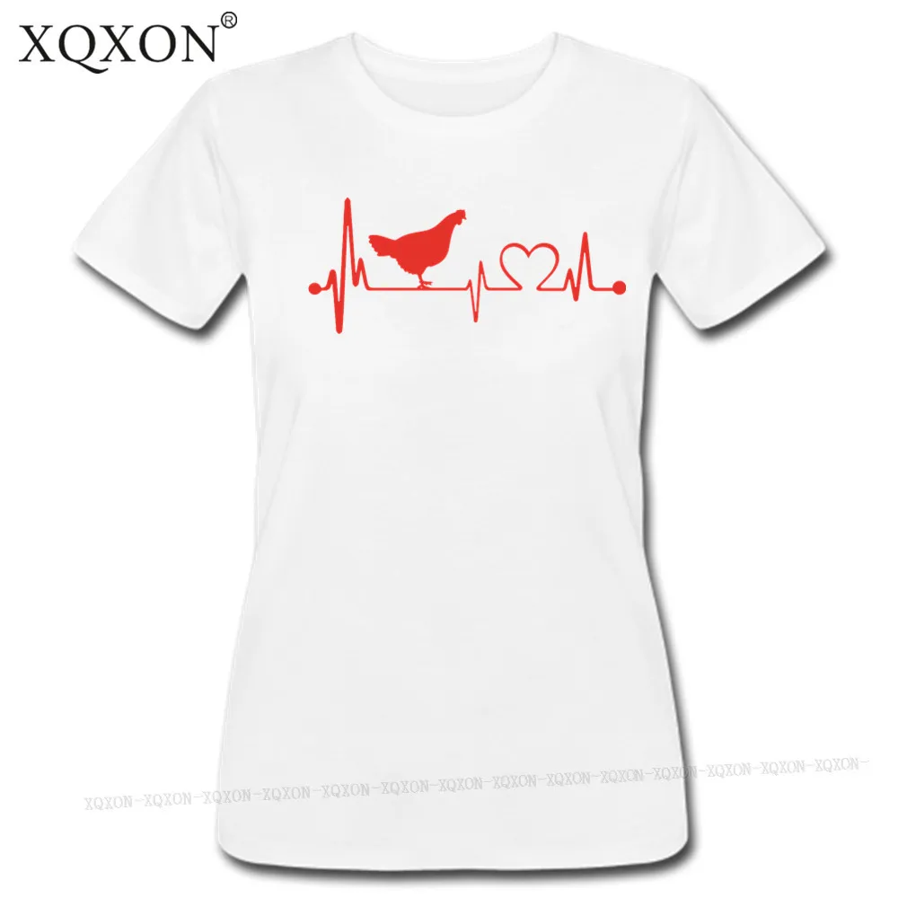 XQXON 2019 новый дизайн Высококачественная женская футболка с принтом цыплят