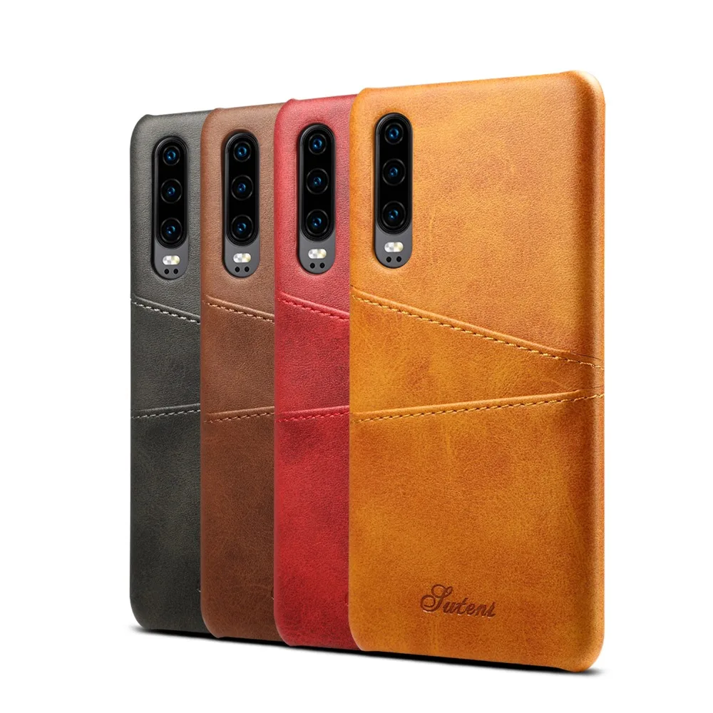 

Luxury Phone Cover For Huawei P30 Cases Waterproof Anti-knock Heavy Duty Protection Cover With Card Pocket Business Essential