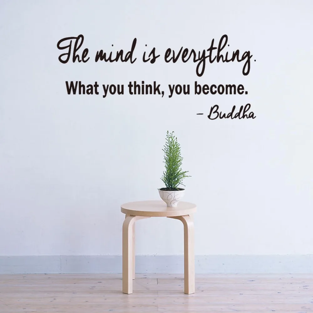 

Proverbs Wall Stickers Plane Wall Decoration English Rumors Celebrity Quotes Wall Stickers The Mind Is Everything Study Stickers
