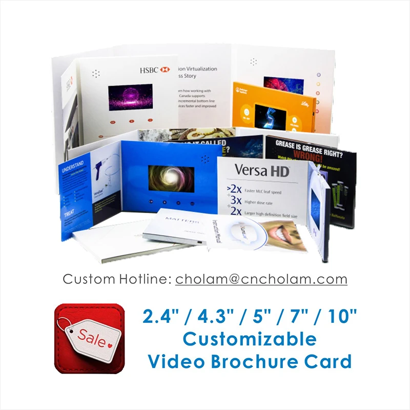 

10 INCH CUSTOMIZED VIDEO BROCHURE CARD FOR ADVERTISING OR BLESSING