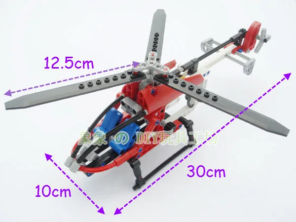 

150pcs TECHNIC Whirl Ybird Rescue Helicopter Model Building Blocks Construction Bricks Children Learning Toys Lepin