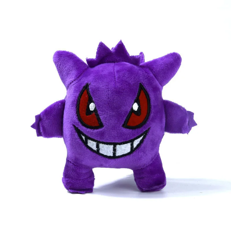 Мультфильм Аниме Gastly Evolution Haunter Gengar Mega Gengar pkm Мягкие плюшевые игрушки милые плюшевые игрушки подарки для детей