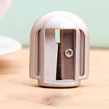 1pc Metal Pencil Sharpener Pencil Sharpener Student Stationery Pencil Sharpener Eyebrow Pencil